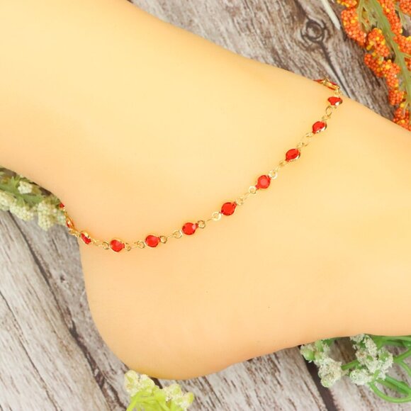 Dainty Anklet for Women – Elegant Everyday Jewelry & Perfect Gift | MLCRC2186 - Picture 3 of 10